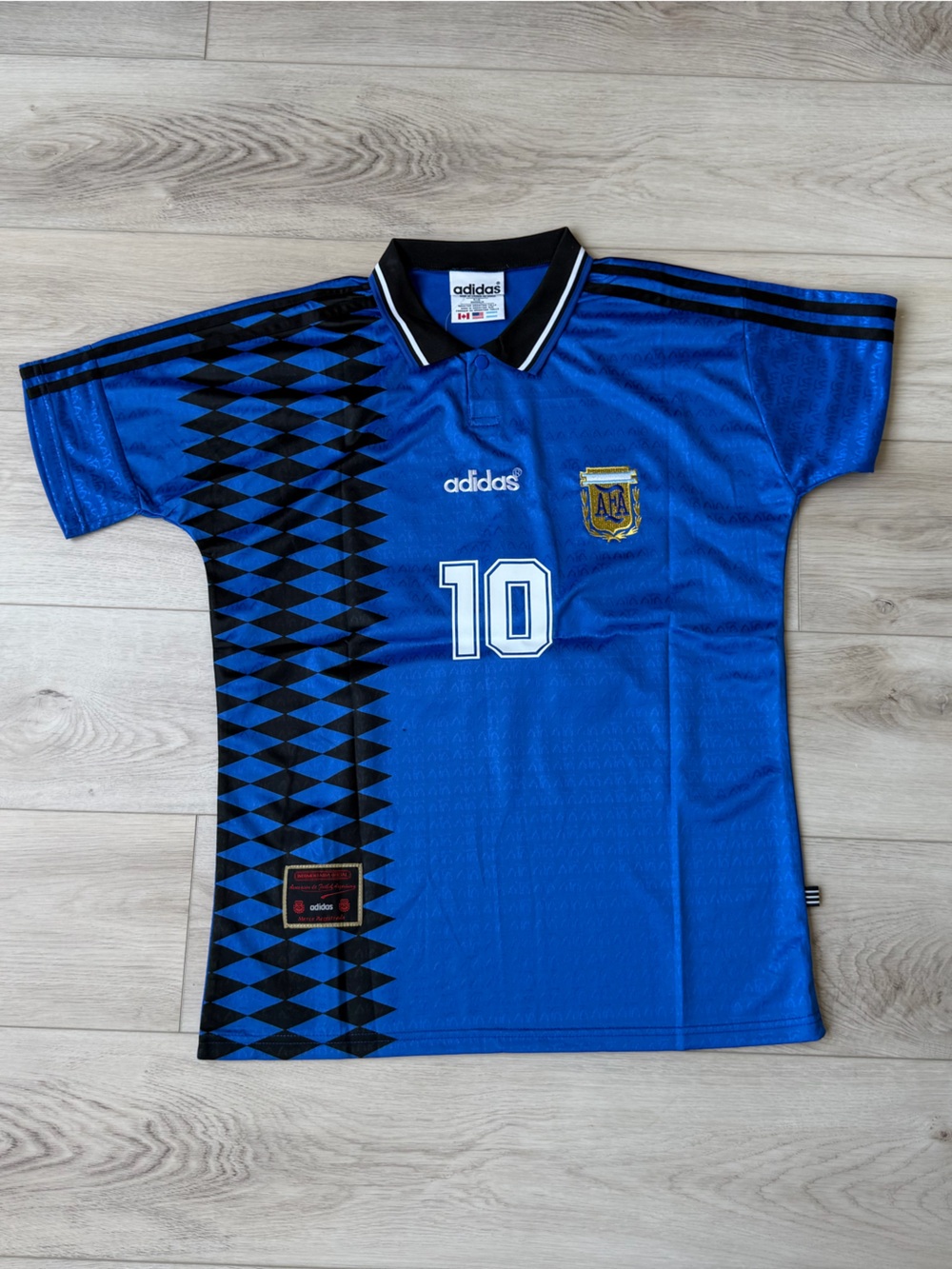 Adidas Argentina Lionel Messi #10 Blue Away Soccer Jersey Men’s Size M